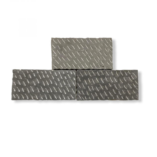 Formatplatte - Antik grau gespitzt 60x40x3.5 - 4.5 cm