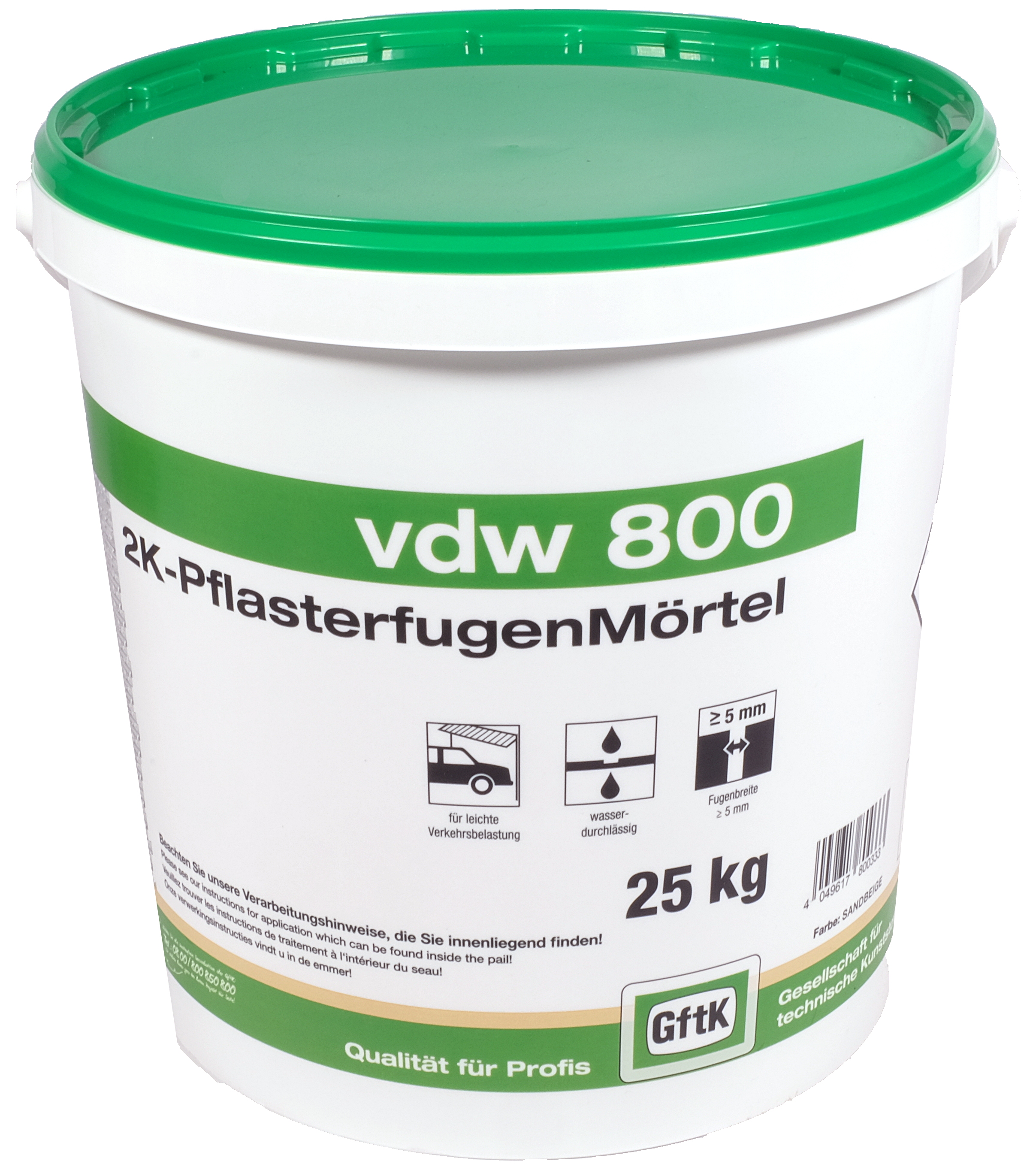 TrendyFIX 2K Fugenmörtel 25kg Basalt Mittlere Belastung TrendyFIX 2K Pflasterfugenmörtel 25kg Basalt - Für Hofeinfahrten & Parkplätze Epoxidharz Fugenmörtel